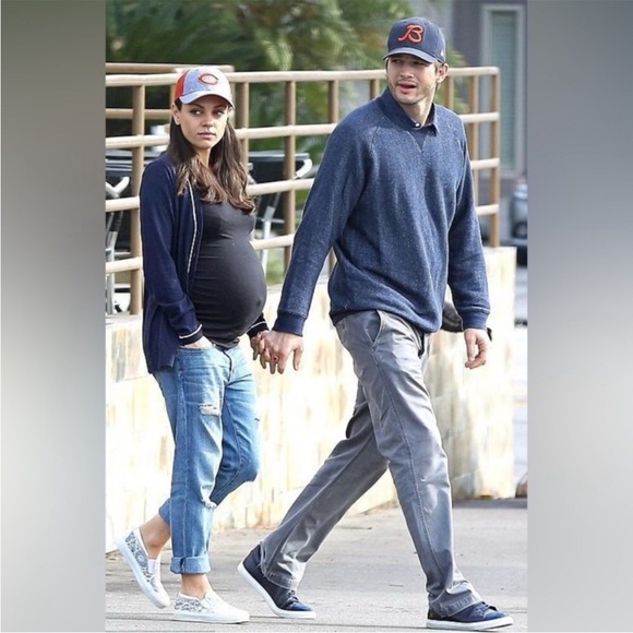 Current/Elliot HATCH Maternity The New Boyfriend Jeans Distressed Size 25 - Picture 3 of 12